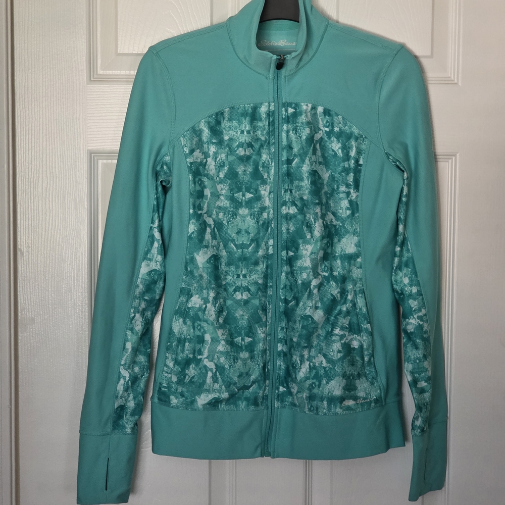 Eddie Bauer Women's Mint Aqua Green Athleisure Jacket